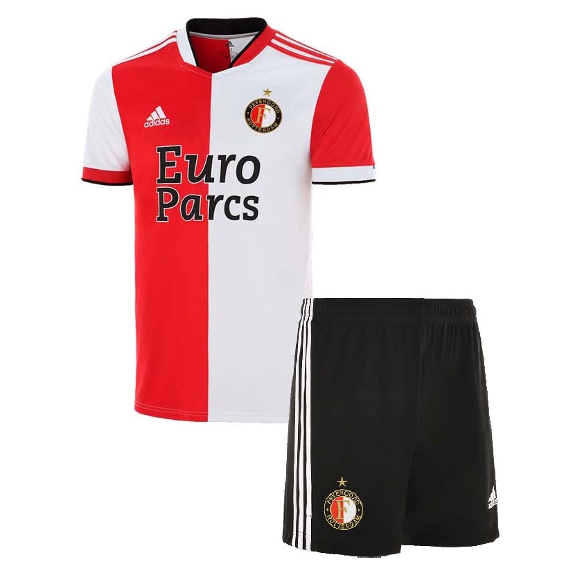 Heimtrikot Feyenoord Kinder 2021-2022 Günstige Fußballtrikots